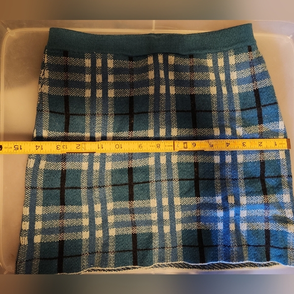For Love & Lemons Plaid Sweater Mini Skirt - Picture 8 of 9
